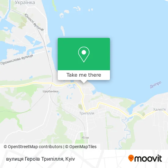 вулиця Героїв Трипілля map