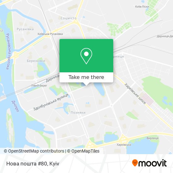 Нова пошта #80 map