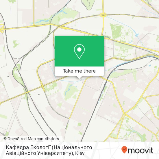 Кафедра Екології (Національного Авіаційного Університету) map