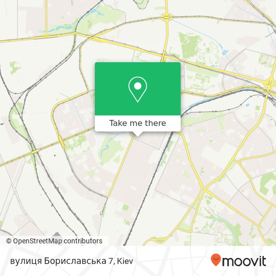 вулиця Бориславська 7 map