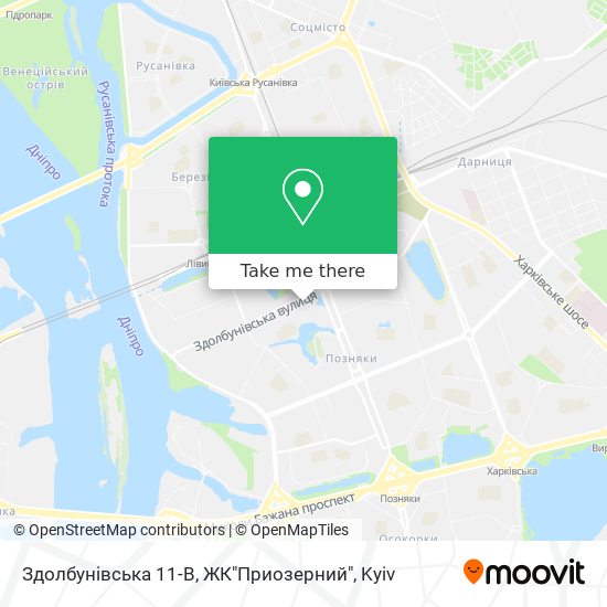 Здолбунівська 11-В, ЖК"Приозерний" map