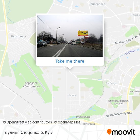 Карта вулиця Стеценка 6