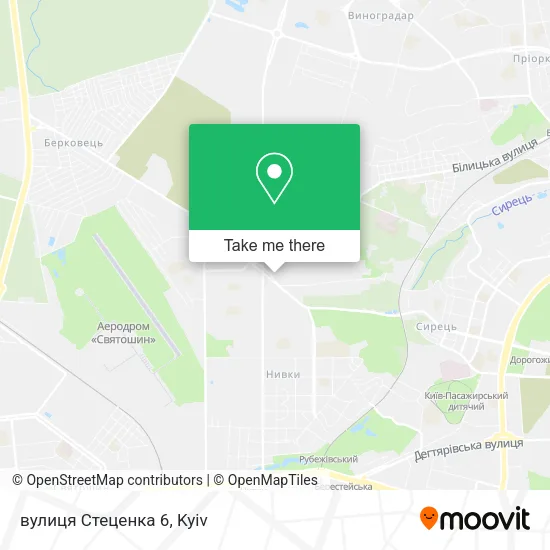 Карта вулиця Стеценка 6