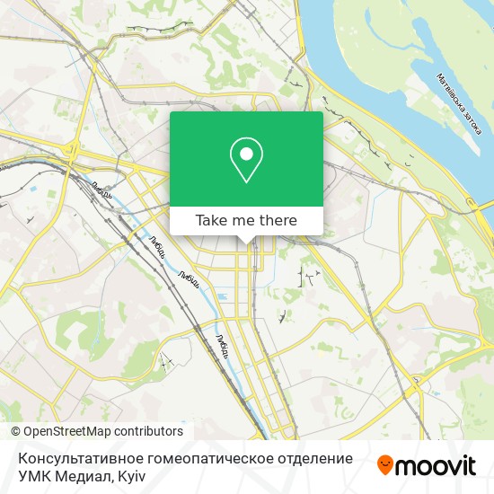 Консультативное гомеопатическое отделение УМК Медиал map