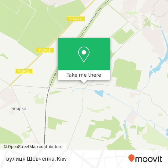 вулиця Шевченка map