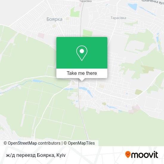 Карта ж/д переезд Боярка