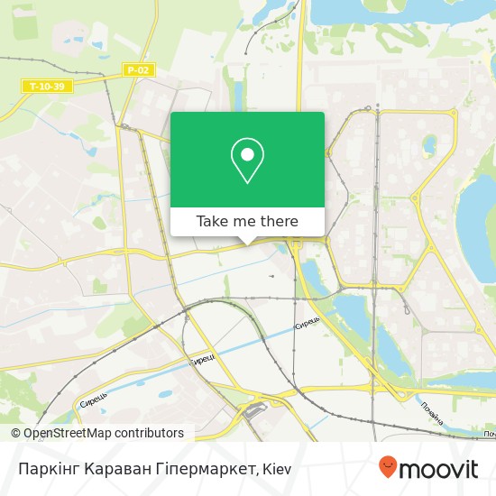 Паркінг Караван Гіпермаркет map