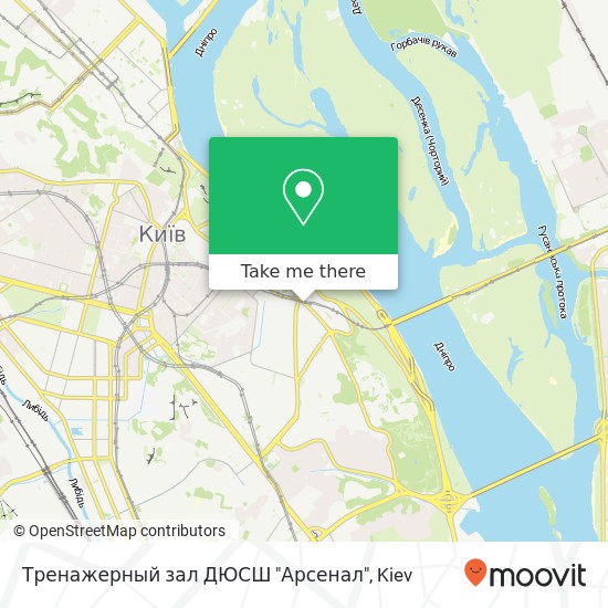 Карта Тренажерный зал ДЮСШ "Арсенал"