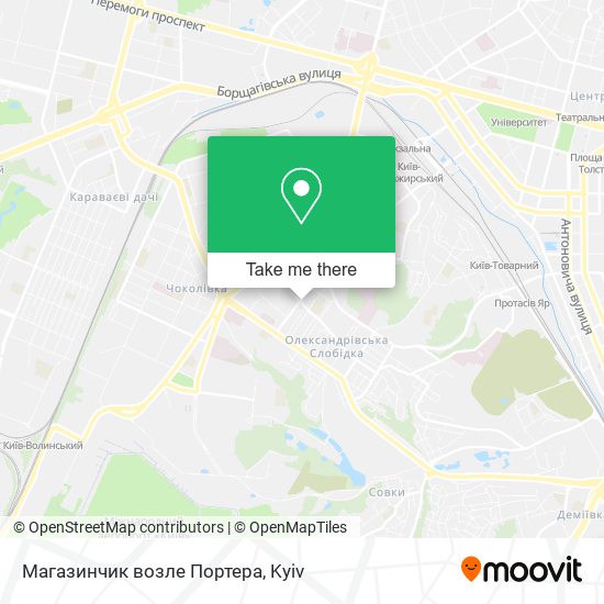 Магазинчик возле Портера map