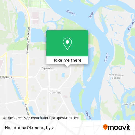 Налоговая Оболонь map