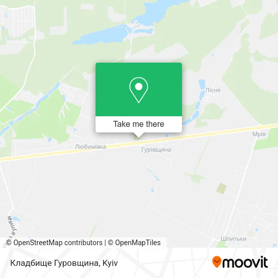 Карта Кладбище Гуровщина