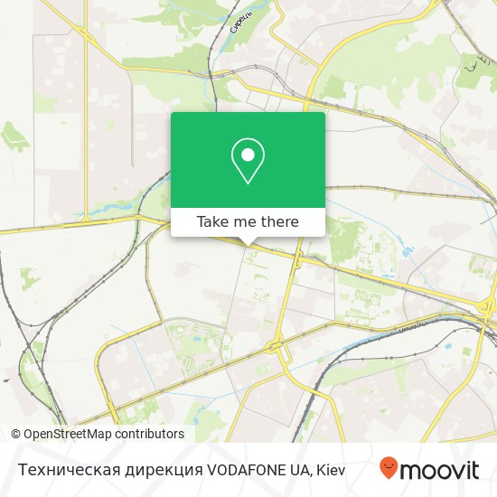 Техническая дирекция VODAFONE UA map