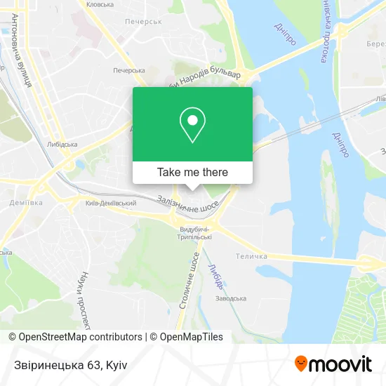 Карта Звіринецька 63