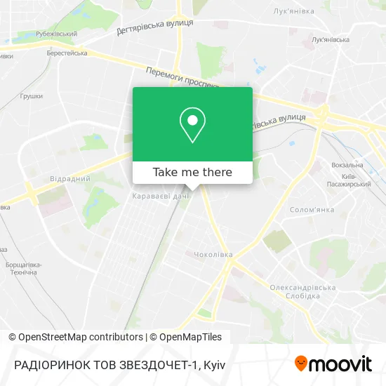 РАДІОРИНОК ТОВ ЗВЕЗДОЧЕТ-1 map
