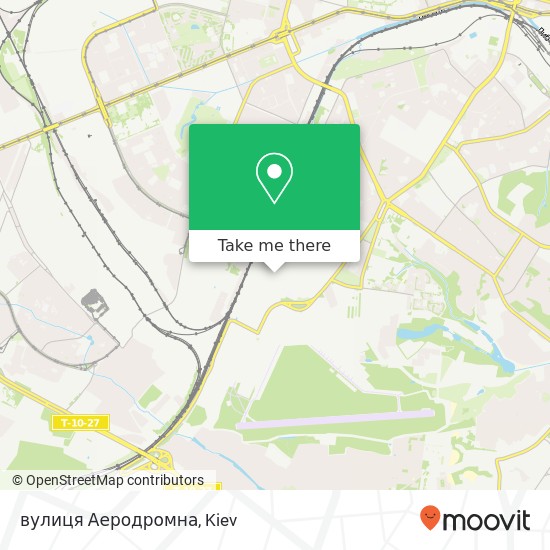 вулиця Аеродромна map