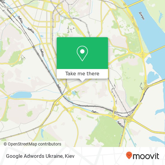 Google Adwords Ukraine map