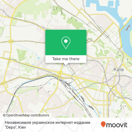 Независимое украинское интернет-издание "Depo" map