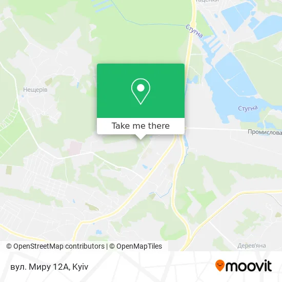 Карта вул. Миру 12А