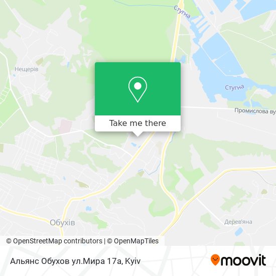 Альянс Обухов ул.Мира 17а map