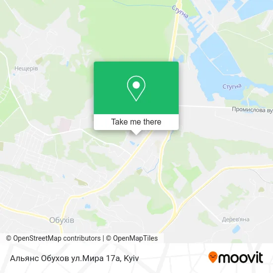 Карта Альянс Обухов ул.Мира 17а