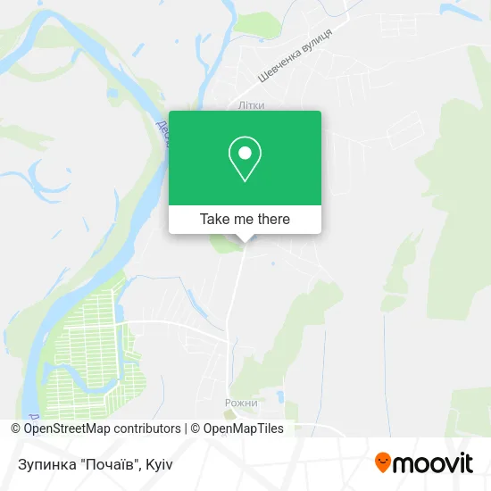 Карта Зупинка "Почаїв"