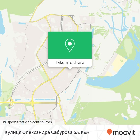 вулиця Олександра Сабурова 5А map