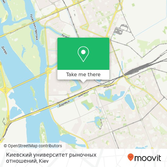 Киевский университет рыночных отношений map