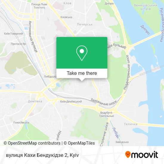 Карта вулиця Кахи Бендукідзе 2