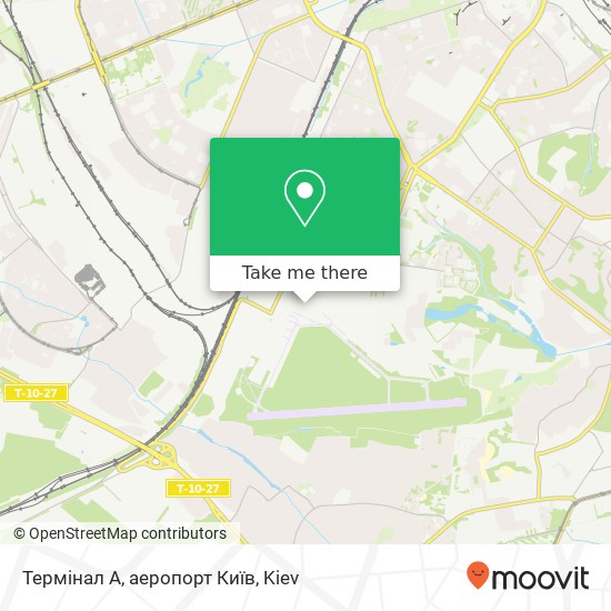 Термінал А, аеропорт Київ map