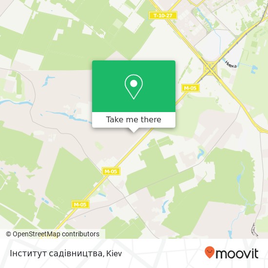 Інститут садівництва map