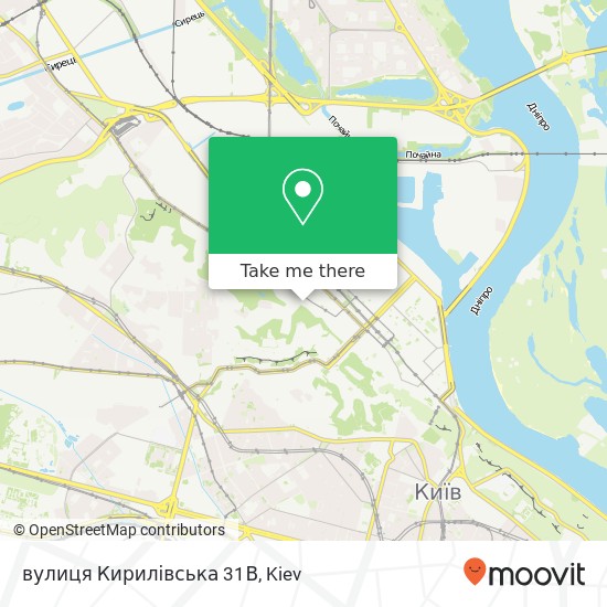 вулиця Кирилівська 31В map