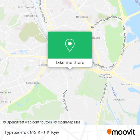 Гуртожиток №3 КНЛУ map