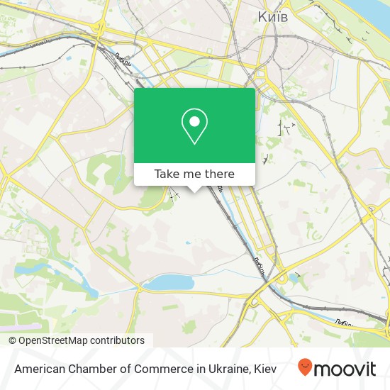 American Chamber of Commerce in Ukraine map