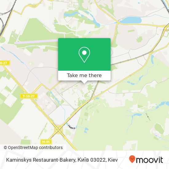 Kaminskys Restaurant-Bakery, Київ 03022 map