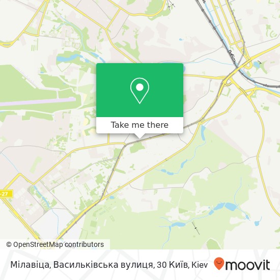 Карта Мілавіца, Васильківська вулиця, 30 Київ