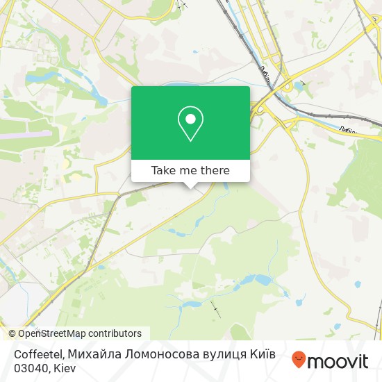 Coffeetel, Михайла Ломоносова вулиця Київ 03040 map