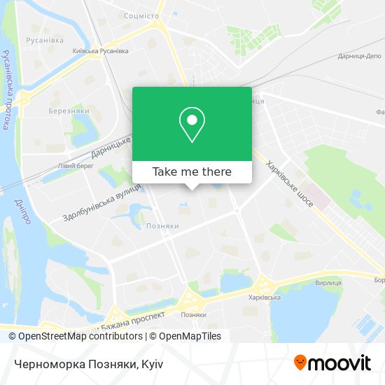 Черноморка Позняки map