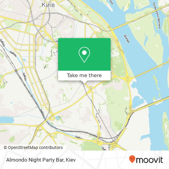 Almondo Night Party Bar map