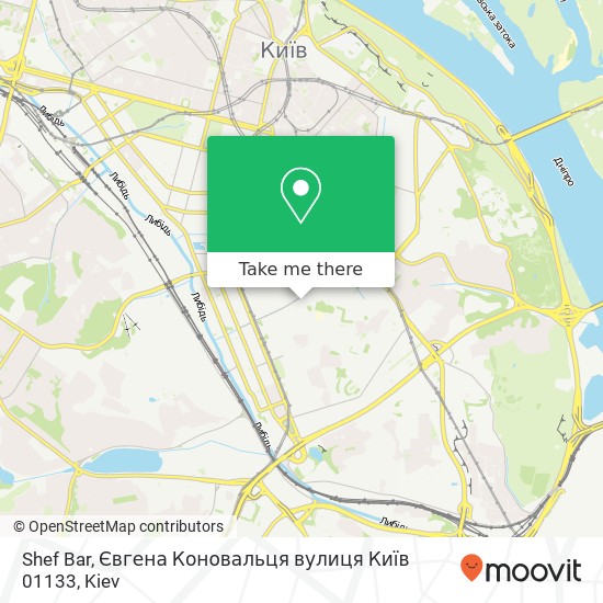 Shef Bar, Євгена Коновальця вулиця Київ 01133 map