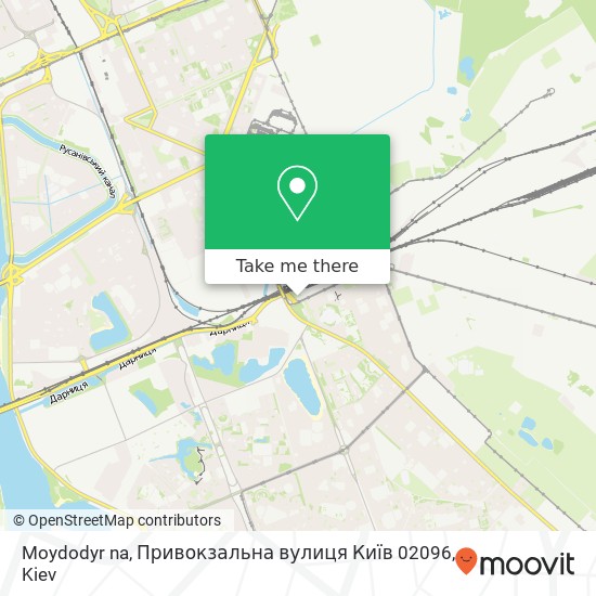 Moydodyr na, Привокзальна вулиця Київ 02096 map
