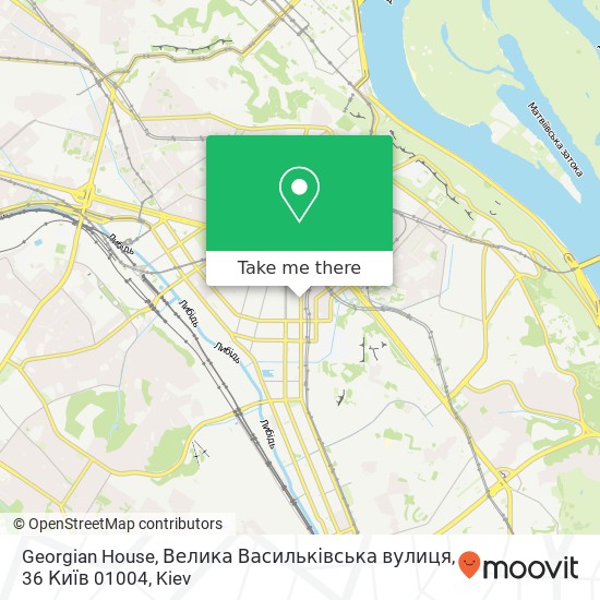 Карта Georgian House, Велика Васильківська вулиця, 36 Київ 01004