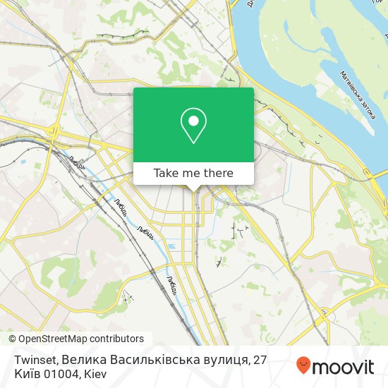 Карта Twinset, Велика Васильківська вулиця, 27 Київ 01004
