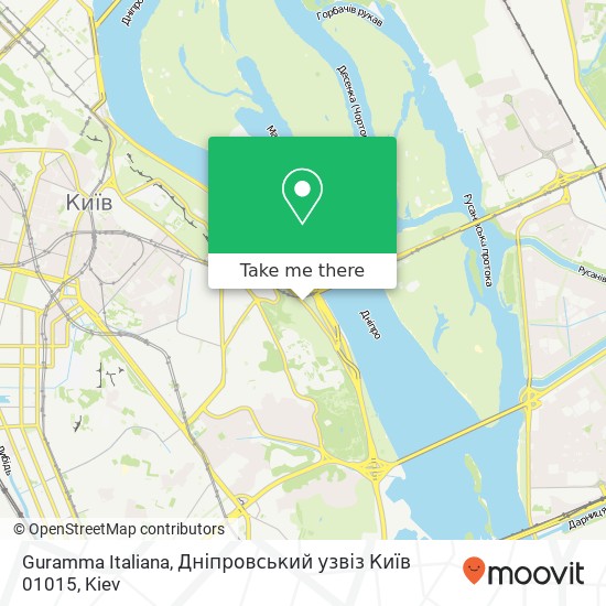 Guramma Italiana, Дніпровський узвіз Київ 01015 map