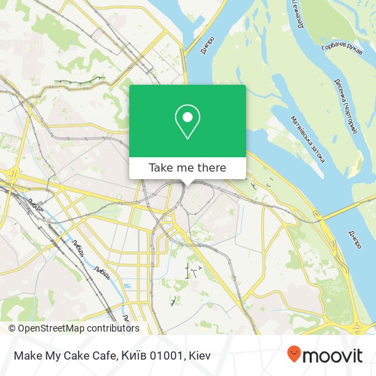 Make My Cake Cafe, Київ 01001 map