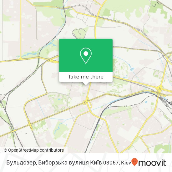 Бульдозер, Виборзька вулиця Київ 03067 map