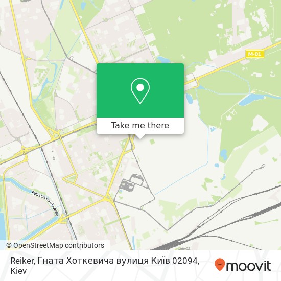 Reiker, Гната Хоткевича вулиця Київ 02094 map