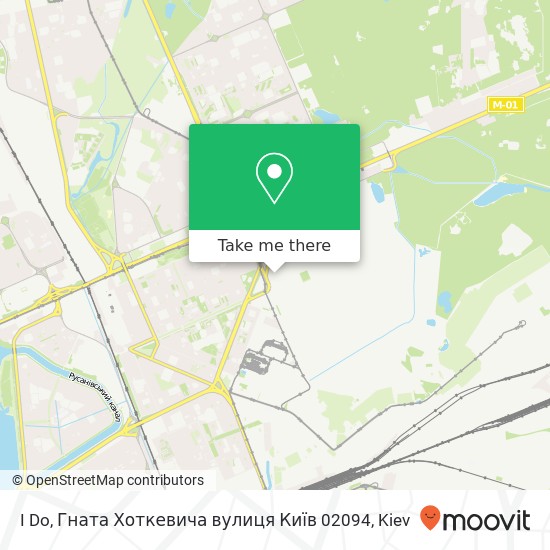I Do, Гната Хоткевича вулиця Київ 02094 map