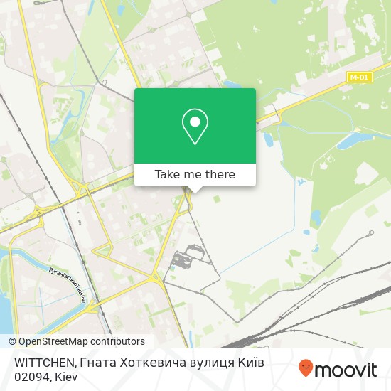 WITTCHEN, Гната Хоткевича вулиця Київ 02094 map