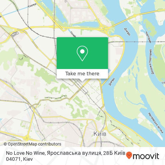 No Love No Wine, Ярославська вулиця, 28Б Київ 04071 map