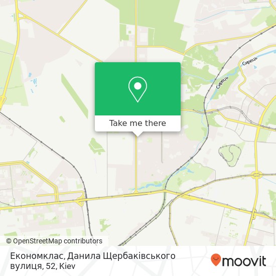 Карта Економклас, Данила Щербаківського вулиця, 52